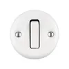 Pulsante retro in porcellana da esterno I QR1 bianco Anteprima dell’immagine prodotto 2