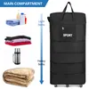 Opvouwbare reistas met wielen, zwart, 31 inch, Productafbeelding-voorbeeld 6