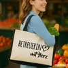 Huuraa Jutetasche Betreuerin mit Herz 21 Liter Black Jute Produktbild-Vorschau 2