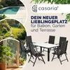 CASARIA® Set Tavolo e Sedie da Giardino Bern 6 +1 Alluminio Anteprima dell’immagine prodotto 9