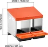 SucceBuy hnízdo pro nosnice 535x525x475 mm, 2 přihrádky, Náhled obrázku produktu 8