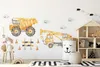 Muralo Aufkleber für Kinderzimmer Aquarelle Baumaschine Produktbild-Vorschau 8