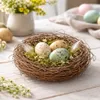 Osternest Weinreben 8 cm | Natur Deko Nest | Stroh‑ & Produktbild-Vorschau 5