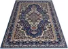 Orientteppich in Blau mit klassischem Medaillonmuster – Produktbild-Vorschau 2
