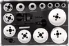 A set of hole saws and accessories neatly arranged in a black case. Anteprima dell’immagine prodotto