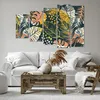 Bild auf Leinwand - Leinwandbild - 5 Teile - Blätter modern Produktbild-Vorschau 6