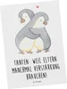 Mr. & Mrs. Panda Postkarte Liebe Tanten - Weiß - Geschenk, Produktbild-Vorschau 1