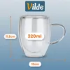 Vilde | Szklanki Thermo - 2 sztuki - 320 ml - Podwójne Podgląd zdjęcia produktu 4