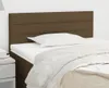 vidaXL Čelo postele tmavě hnědé 100x5x78/88 cm Látka Náhled obrázku produktu 2