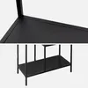A collage showing close-ups of a black metal shelf unit. Anteprima dell’immagine prodotto