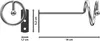 Interdeco Drapierhaken / Gardinen-Dekohaken Chrom, Pack. 1 Produktbild-Vorschau 4