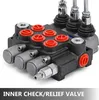 VEVOR 3 Bank Hydraulický ventil Ruční pákový ventil, 11GPM Náhled obrázku produktu 5