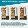 Set guardaroba MODFU in effetto legno con specchio, panca Anteprima dell’immagine prodotto 4