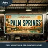 Blechschild 15x30cm - Palm Springs Desert Oasis Retro Produktbild-Vorschau 4