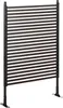 A decorative fence panel with horizontal slats, standing on a white background. Náhled obrázku produktu