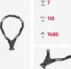 Product specifications and close-up views of a bicycle chain lock. Produktbild-Vorschau