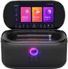A karaoke machine with a screen displaying app icons and two microphones inside. Anteprima dell’immagine prodotto