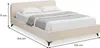 Polsterbett VIRETTA 140x200 in weiß - Doppelbett mit Produktbild-Vorschau 9