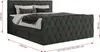 MKS MEBLE Boxspringbett 160 x 200 cm mit Bettkasten, Bett Produktbild-Vorschau 7
