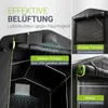 Juskys® Gerätezelt S, 180x120x165 cm in Anthrazit, mit Produktbild-Vorschau 4