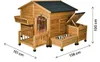 Hundehütte aus Holz mit Futternapf und Aufbewahrungsbox Produktbild-Vorschau 3