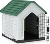 COSTWAY Hundehütte Outdoor, wetterfestes Hundehaus mit Produktbild-Vorschau 1