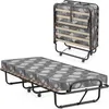 A folding bed shown in both its open and folded states. Náhľad obrázku produktu