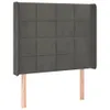 The Living Store LED Kopfteil Dunkelgrau 103x16x118/128 cm Produktbild-Vorschau 3
