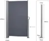 EINFEBEN Doppelseitenmarkise Markisen Anthrazit  160x300cm Produktbild-Vorschau 6