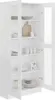 vidaXL Vitrinenschrank Weiß 82,5x30,5x185 cm Holzwerkstoff Produktbild-Vorschau 7