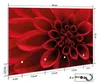 Wallario Schlüsselbrett aus Glas, Motiv: Rote Dahlienblüte Produktbild-Vorschau 2