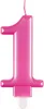 Auswahl Zahlenkerze Pink Metallic Zahl 0-9 Produktbild-Vorschau 2