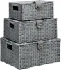 HOMCOM Ratten Aufbewahrungsboxen 3er-Set 18L, 12L, 7L Produktbild-Vorschau 10