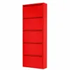 Alveon Schuhkipper Metall 5 Klappen schmal 51 x 15 x 170 cm Produktbild-Vorschau 1