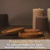 Houten kaarsenhouder set, 2-delig, gemaakt van acaciahout Productafbeelding-voorbeeld 6