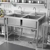 Edelstahl Spüle Spültisch Gewerbliche Küchenspüle Produktbild-Vorschau 1