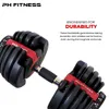 PH Fitness Adjustovateľná činka s otočným systémom, Náhľad obrázku produktu 3