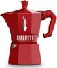 A red Bialetti Moka coffee pot on a white background. Produktbild-Vorschau