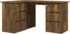 vidaXL Eckschreibtisch Räuchereiche 145x100x76 cm Produktbild-Vorschau 9