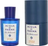 A bottle of Acqua di Parma Blu Mediterraneo Arancia di Capri Eau de Toilette and its cylindrical packaging are shown side-by-side against a white background. Náhled obrázku produktu