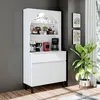 Roomart VENEDIK Küchenschrank 90 cm breit, Weiß Produktbild-Vorschau 1