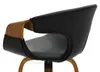 Chaise de bar pivotante DARLENIS - noir / noyer Voir les images du produit 9
