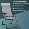 Casaria Set 2 Sedie da Giardino Pieghevoli Regolabili 7 Anteprima dell’immagine prodotto 20