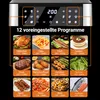 Heißluftfritteuse 12L Minibackofen Airfryer 12 Programmen Produktbild-Vorschau 2