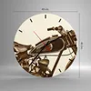 Wanduhr - Rund - Glasuhr - motor retro - 40x40cm - Produktbild-Vorschau 3