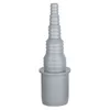 A gray plastic hose adapter with a stepped conical end and a wider cylindrical base. Podgląd zdjęcia produktu