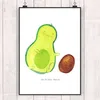 Mr. & Mrs. Panda Bild Avocado Kern rollt DIN A4 - Weiß - Produktbild-Vorschau 2