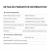 A detailed parameter information table for a portable smart projector. Produktbild-Vorschau