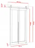 KierMoebel Schiebetür Komplettset QUDIO M1 Weiß 86x205x3,2 Produktbild-Vorschau 7