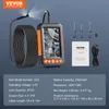 A VEVOR endoscope camera kit displayed with its accessories and product specifications. Produktbild-Vorschau